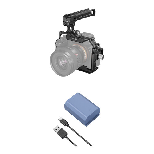 SmallRig Basic Cage Kit with NP-FZ100 Battery for Select Sony Cameras