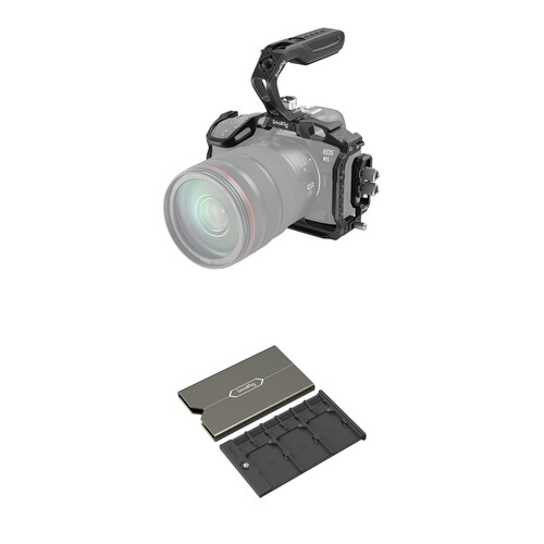 SmallRig Black Mamba Camera Cage Kit with Memory Card Case for Canon EOS R5 C, R5, and R6