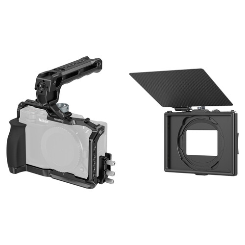 SmallRig Camera Cage with Top Handle + Clamp-On Matte Box Kit for Nikon ZR