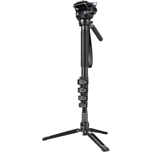 SmallRig 5-Section Carbon Fiber Monopod with Fluid Head