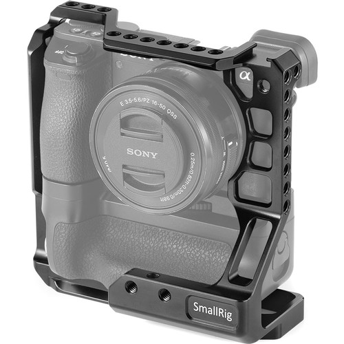 SMALLRIG Kooi met Houten Handgreep voor Sony A6000/A6300 Ergonomische Handgreep Camera Kooi Rig voor NEX7/Alpha 6300-2082