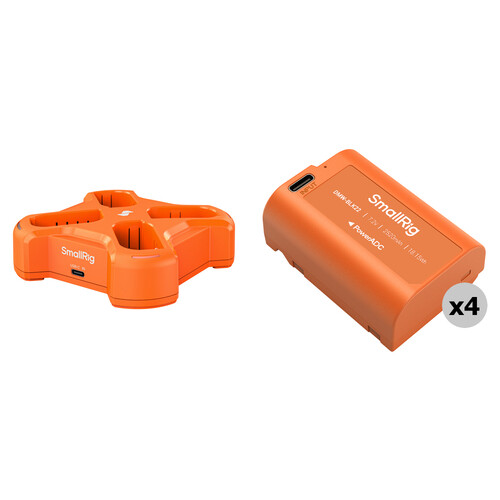 SmallRig DMW-BLK22 4-Battery Kit with DMW-BLK22 Charger