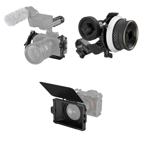 SmallRig Handheld Camera Cage Kit with F40 Mini Follow Focus & Mini Box Lite for FX30 & FX3