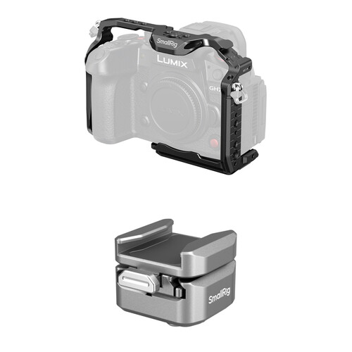 SmallRig HawkLock Cage Kit with Quick Release Shoe for Panasonic Lumix GH7/GH6