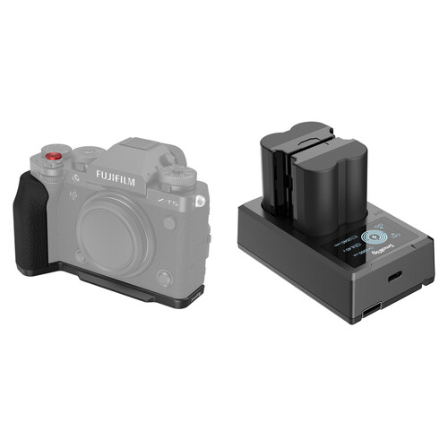 SmallRig L-Shape Grip with Batteries and Charger Kit for FUJIFILM X-T5 Mirrorless Cameras