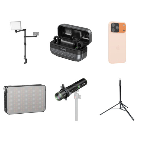 SmallRig 2-Person Interview Lighting + Mic Kit for iPhone 17 Pro Max