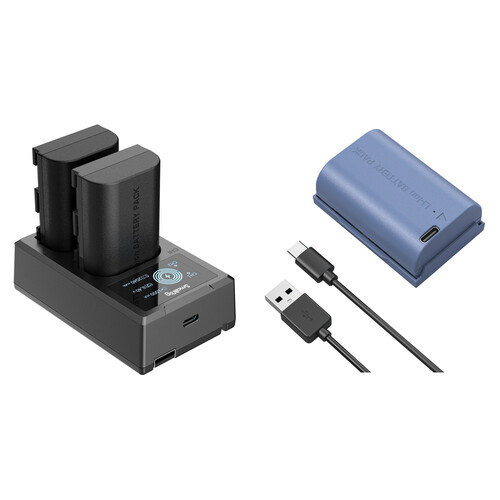 SmallRig LP-E6NH Kit with Batteries and 2-Bay USB Charger