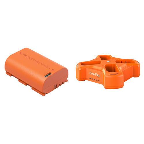 SmallRig LP-E6NH USB-C Battery and 4-Channel Charger Kit (Orange)