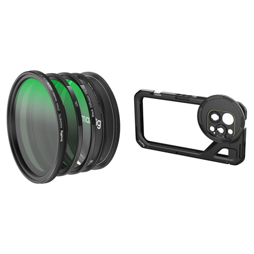 SmallRig Mobile Video Cage for iPhone 15 Pro Max with 5-in-1 Filter Kit
