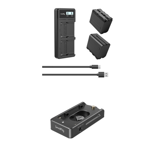 SmallRig NP-F970 Power Kit with Battery Adapter Plate