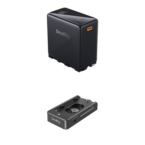 SmallRig NP-F970 USB-C Battery Kit with L-Series Adapter (Black)