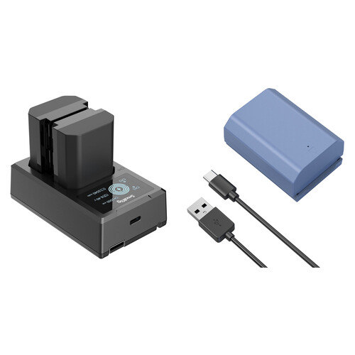SmallRig NP-FZ100 2 Batteries and 2-Bay USB Charger with USB-C Battery Kit