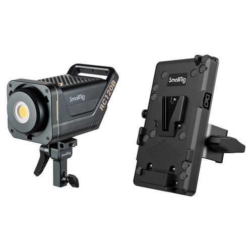 SmallRig RC 120B Bi-Color LED Monolight with V-Mount Battery Plate (Travel Kit)