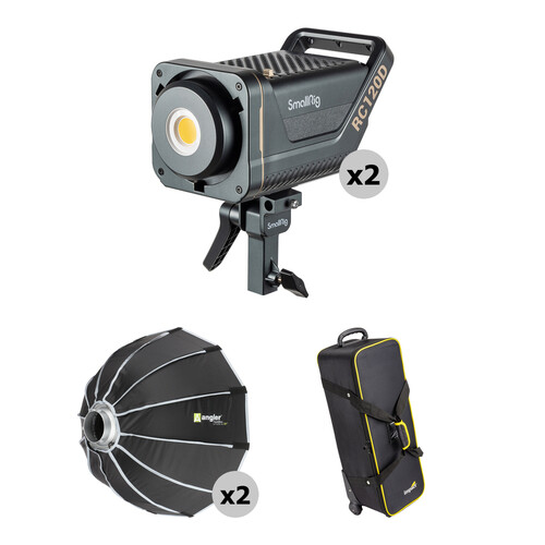 SmallRig RC 120D Daylight LED Monolight with Softbox (2-Light Travel Kit)
