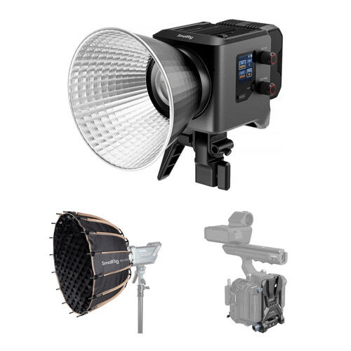 SmallRig RC 220B Pro Bi-Color Monolight Kit with Softbox and V-Lock Plate
