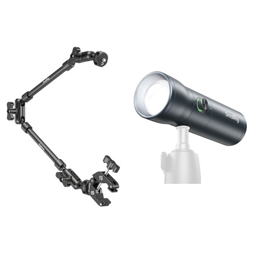 SmallRig RF 10C Portable LED Video Light and Desktop Magic Arm Kit