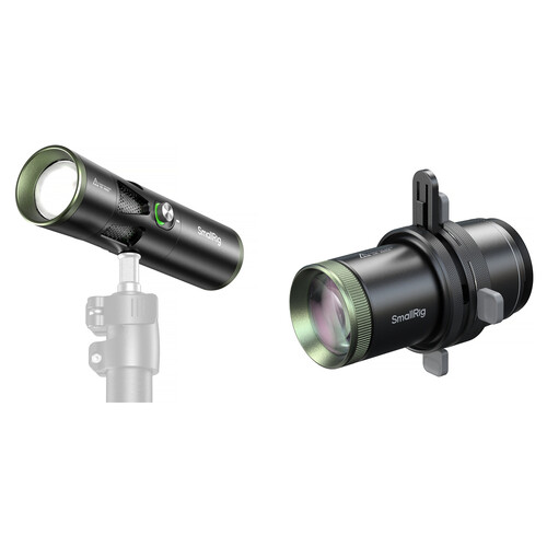 SmallRig RF 20C Portable Focusable LED Video Light with Air Spotlight 36 Lens Kit