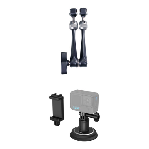 SmallRig Rosette Arm + Suction Cup Mounting Accessory Kit for Phone/Action Camera