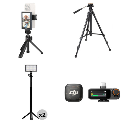 SmallRig Vlog Kit with Wireless Smartphone Video Monitor Advanced Kit