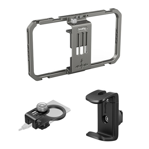 SmallRig Universal Mobile Phone Cage with SSD Holder and Power Bank Clamp