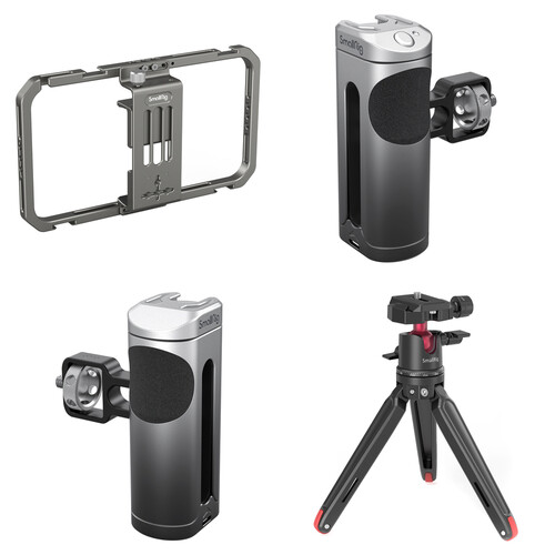 SmallRig Universal Mobile Phone Cage with Side Handles and Mini Tripod Kit