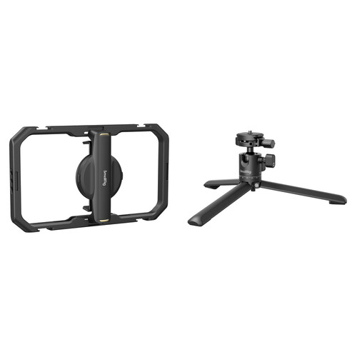 SmallRig Universal Quick Release Mobile Phone Cage and Tabletop Tripod with Ball Head Kit