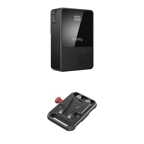 SmallRig VB50 Mini V-Mount Battery + V-Lock Plate Kit (50Wh)