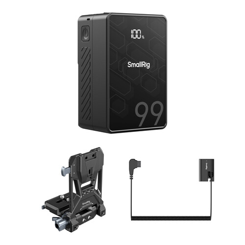 SmallRig VB99 SE V-Mount Battery Kit with LP-E6P Dummy Battery & Adapter Plate (99Wh)