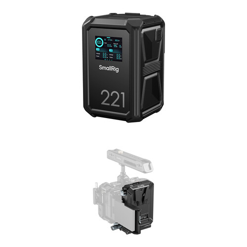 SmallRig X221 V-Mount Battery Kit with Arca-Type Plate and V-Mount Battery Interface