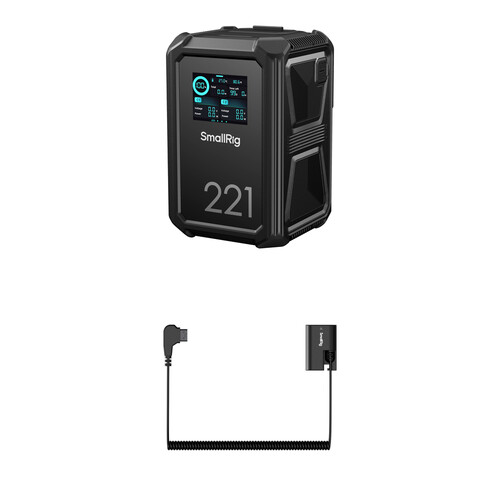 SmallRig X221 V-Mount Battery with D-Tap to Canon LP-E6NH Dummy Battery (6.6')