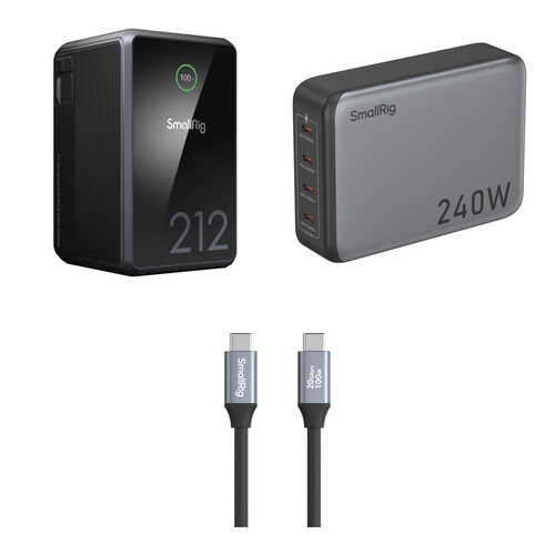 SmallRig x Caleb Pike VB212 Mini V-Mount Battery + USB-C Charging Kit (212Wh)