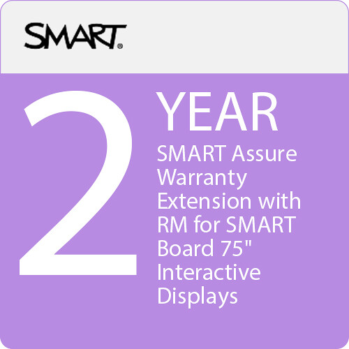 SMART Technologies 2-Year SMART Assure Warranty Extension with RM for SMART Board 75" Interactive Displays