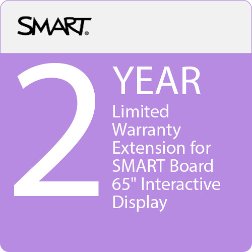 SMART Technologies 2-Year Limited Warranty Extension for SMART Board 65" Interactive Display