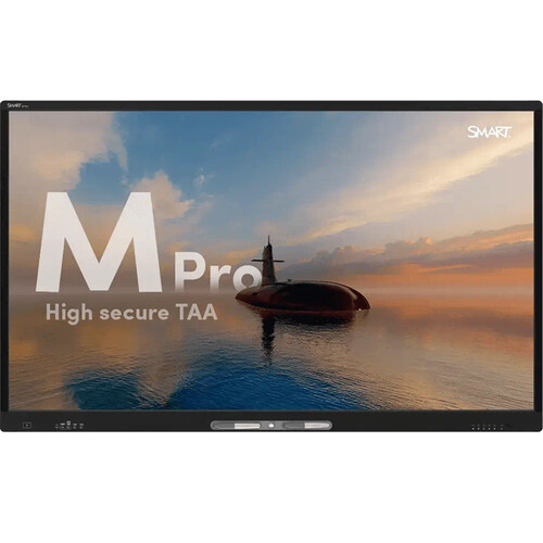 SMART Technologies M Pro High Secure Series TAA 86" UHD 4K Touch Screen Commercial Monitor