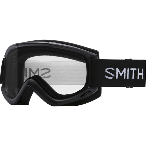 Smith Optics Medium-Fit Cascade Classic Snow Goggle (Black Frame, Clear Lens)
