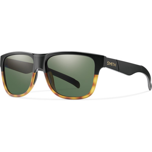 Smith Optics Lowdown XL Men's Sunglasses with Gray-Green Lenses (Matte Black Fade Tortoise Frame)