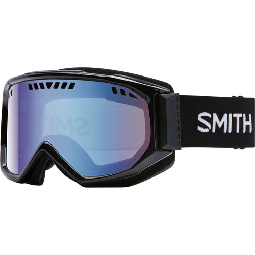 Smith Optics Medium-Fit Scope Snow Goggle (Black Frames, Blue Sensor Mirror Lenses)
