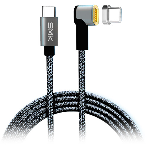 SMK-Link MagTech USB Type-C Charging Cable with Magnetic Tip (Space Gray)
