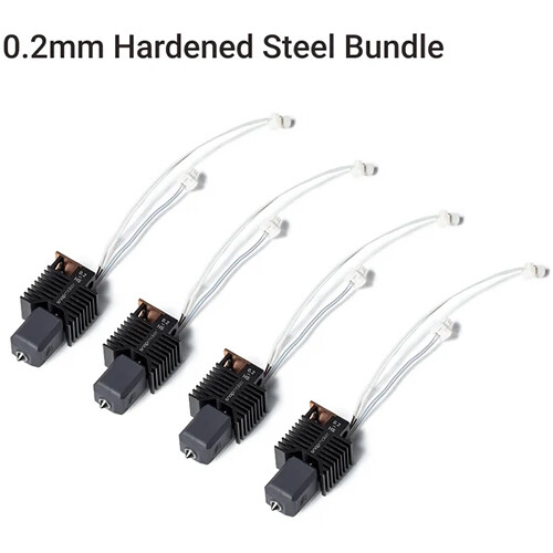 Snapmaker Hardened Steel Hotend for U1 3D Printer (0.2mm, 4-Pack)