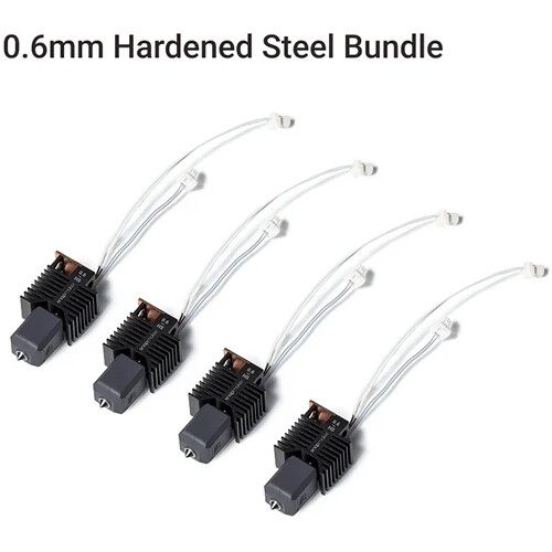 Snapmaker Hardened Steel Hotend for U1 3D Printer (0.6mm, 4-Pack)