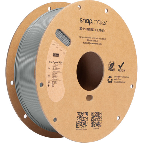 Snapmaker SnapSpeed PLA RFID Filament (1kg, Gray)