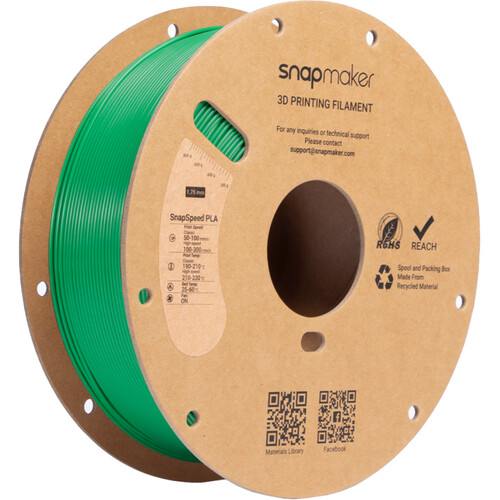 Snapmaker SnapSpeed PLA RFID Filament (1kg, Green)