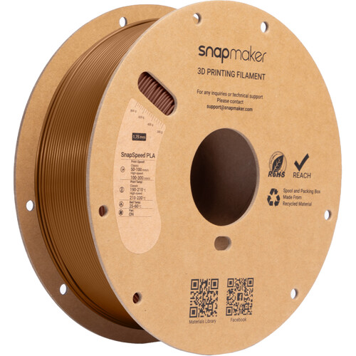 Snapmaker SnapSpeed PLA RFID Filament (1kg, Brown)