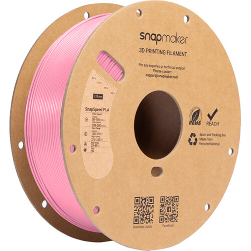 Snapmaker SnapSpeed PLA RFID Filament (1kg, Pink)