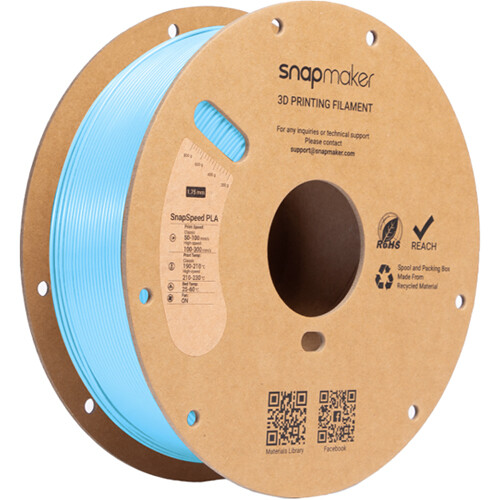 Snapmaker SnapSpeed PLA RFID Filament (1kg, Sky Blue)