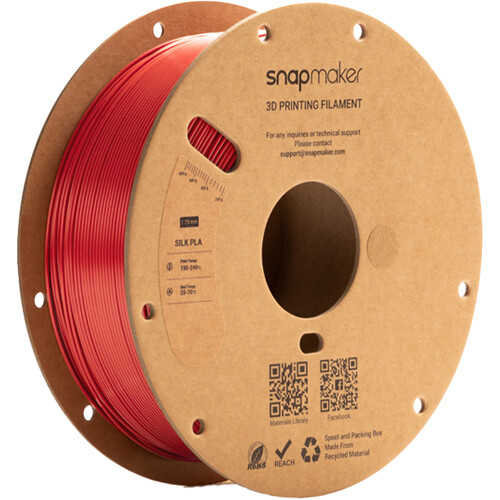 Snapmaker Silk PLA RFID Filament (1kg, Garnet Red)