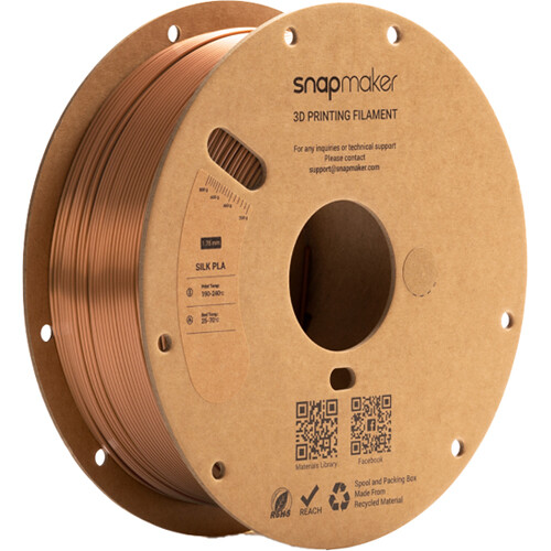 Snapmaker Silk PLA RFID Filament (1kg, Copper)