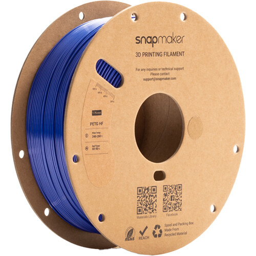 Snapmaker PETG HF RFID Filament (1kg, Cobalt Blue)