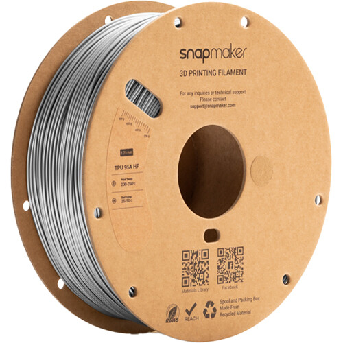 Snapmaker TPU 95A HF RFID Filament (1kg, Gray)