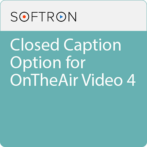 Softron Closed Caption Option for OnTheAir Video 4